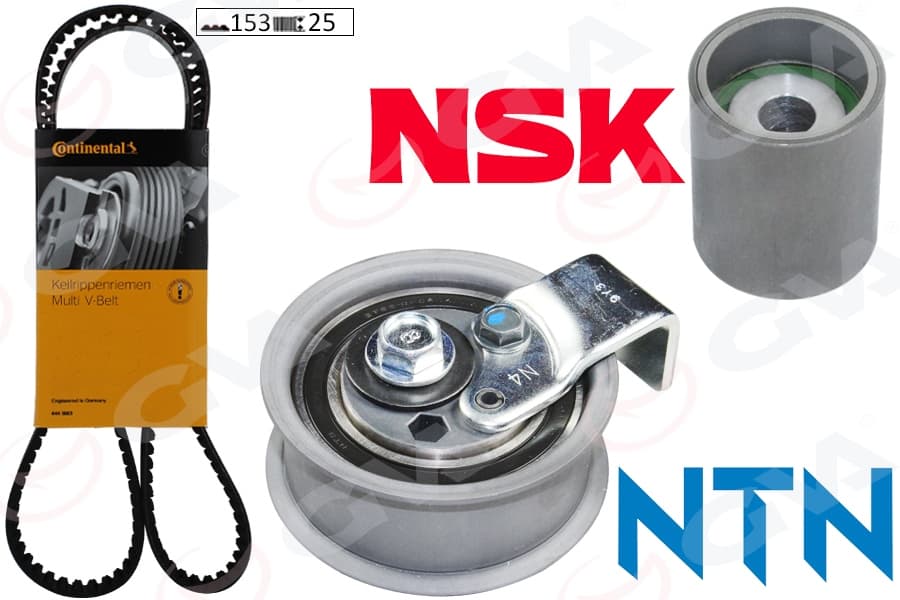 Triger Seti 153x25 Passat 96-00 -A4 95-00 -A6 95-05 1.8-1.8T Ajl-Aeb-Afy K015492XS Kütüksüz