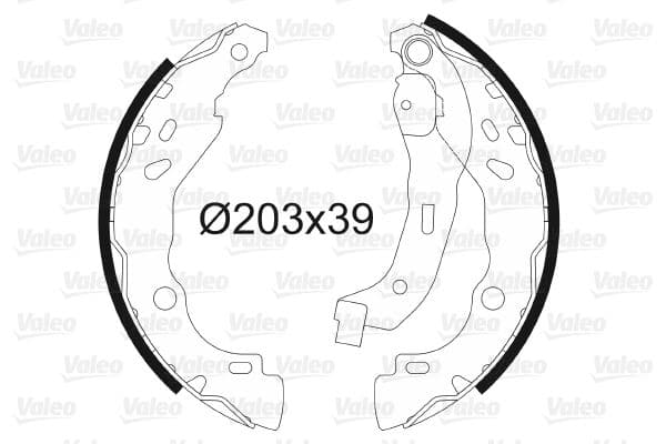 Arka Fren Pabuç Balatası Renault Clio II 98> Clio IV 12> Clio Symbol 02> Symbol III 13> Dacia Sandero 08> Logan 06> Sandero II 12> Logan II 12>