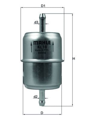 Yakıt Filtresi Mercedes M102 190 W201 W123 W124 W460