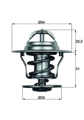 Termostat A3-A4-A6-Bora-Caddy II-Golf-Jetta II-Passat-Polo-T4-T5-Octavia-Cordoba-İbiza-Fabia-Felica