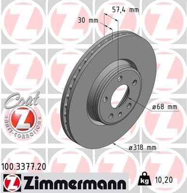 Fren Diski Ön Audi A4-A5 2015 > 0986479E49-DF6950S