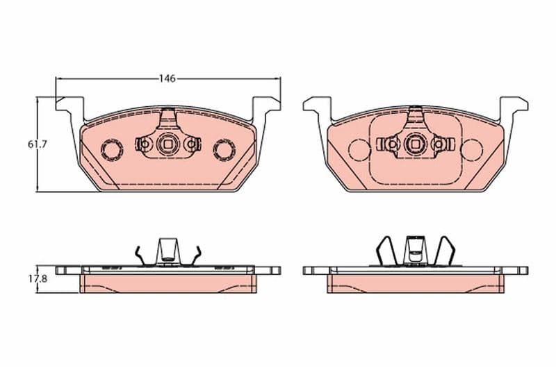 Disk Fren Balatası Ön Seat: Leon 5F1 201209--Leon SC 5F5 201301--Leon ST 5F8 201308-