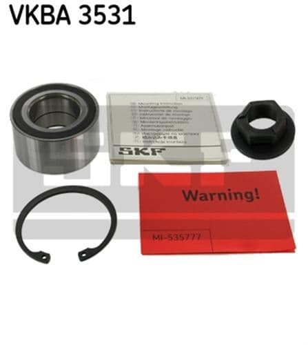 Ön Teker Rulmanı Fiesta V 01> Focus 98>04 Fusion 02>12 Courier 14>KA III 16> Ecosport 13> Mazda 2 07>15 Kit Abs Li 38.993x72x37 Bah-0106DX