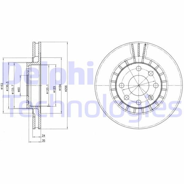 Ön Fren Aynasi Astra F-Vectra A-B-Calibra A-Kadett E-Ascona C-Lanos 97 >Cielo 256x24x4DLxHAVALI 90487402-93182282-93182304