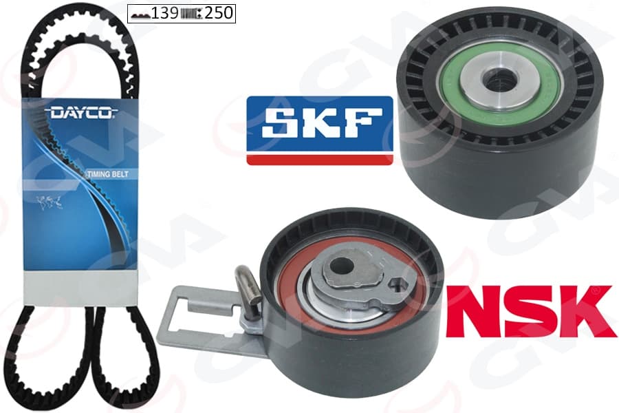 Eksantrik Gergi Kiti EURO5 139 Diş P107-206-207-307-Bipper-C2-C3-Nemo-Xsara 1.4HDI Fiesta V-Fusion 1.4TDCI 02-