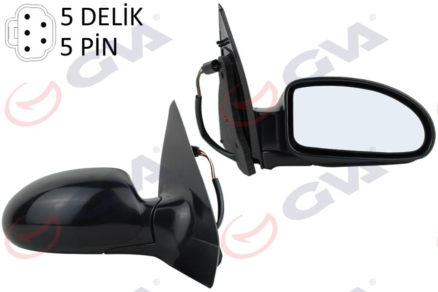 Diş Dikiz Aynasi Sağ Ford Focus 98 > Elektrikli İsitmali Değişen Kapak 5PİN 5 Fiş VM-319EHR