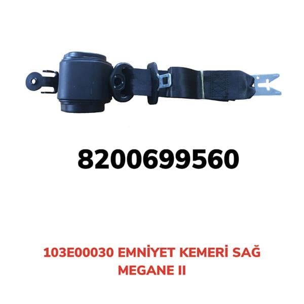 Emniyet Kemeri Otomatik Sağ Megane II