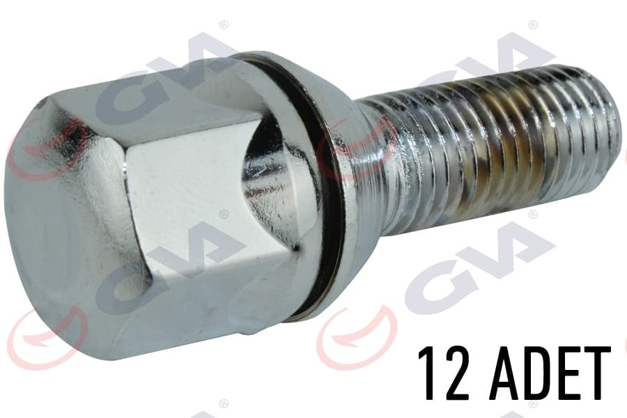 Bijon Cıvatası Renault 9-11 Pullu Kromajli Paket 12