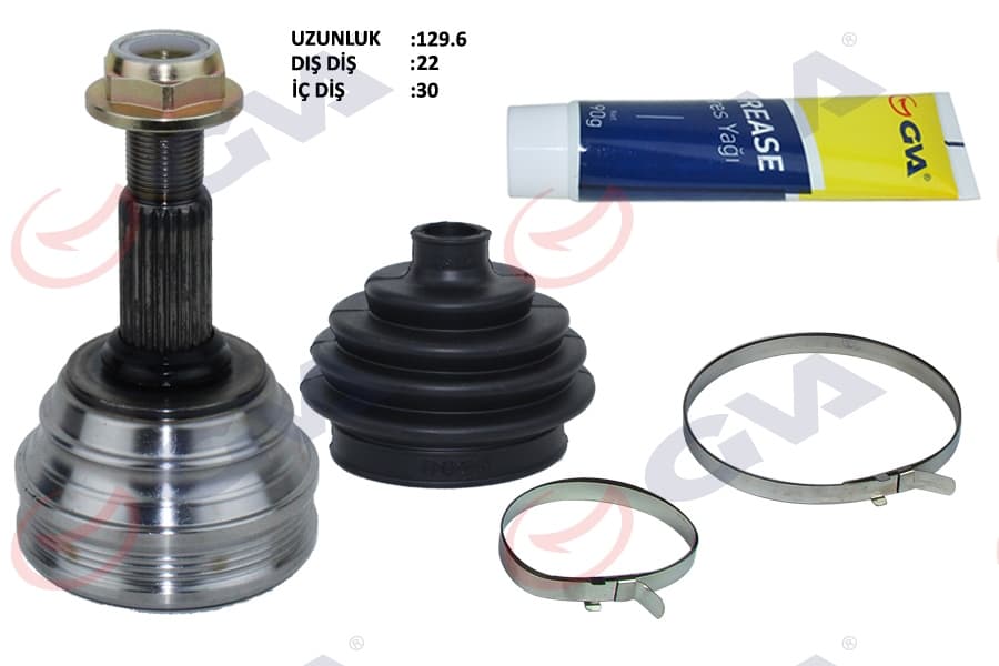Aks Kafası Diş Ön Polo 1.6 94-99 Aee 75HP 22x30x53 129.5mm