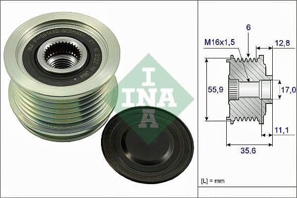Alternatör Gergi Rulmanı Alternatör Kasnaği Passat-A4-A6 1.8-2.0 TFSI BZB