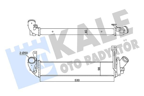 İntercooler Kangoo-Nissan Kubistar 1.5DCI 98 >