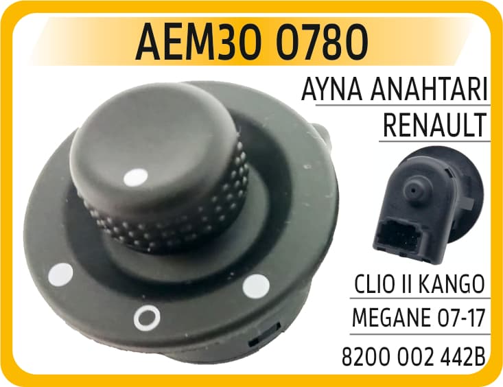 Ayna Anahtarı Renault Clio II Kango Megane 07-17
