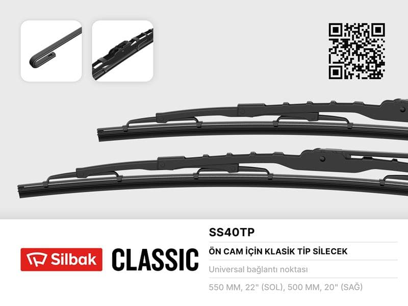Silecek Süpürgesi 550/500MM MGN-Xsara-P306-Brava-Bravo-Mondeo-Connect 02>13 T12-T15 92>00
