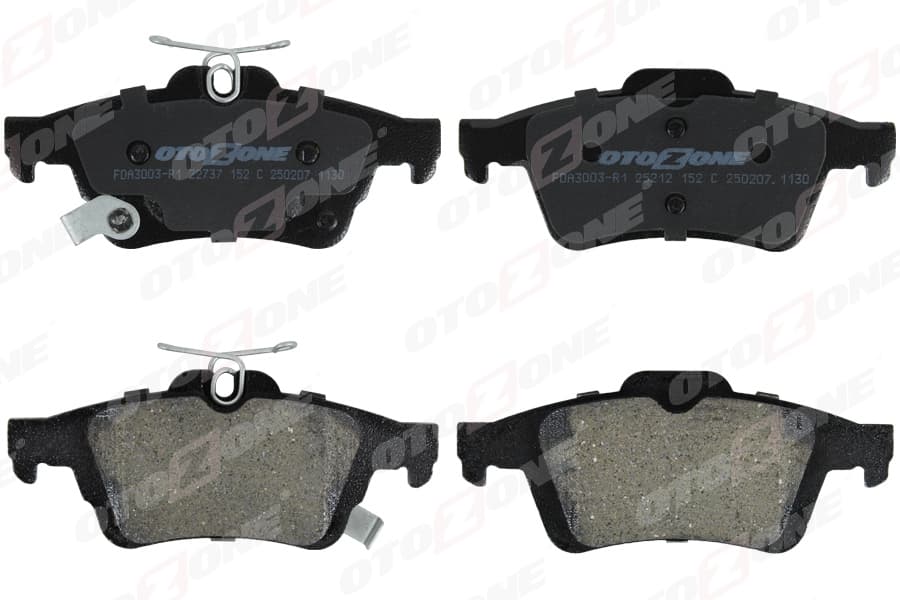 Arka Balata Focus II Cmax 03> Connect 02> Laguna III 07> Opel Vectra C 02> Signum 03> Citroen C5 08> Metal İndikatörlü 15mm