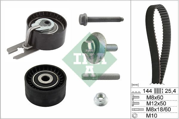 Eksantrik Gergi Kiti 144 Diş EURO4 P206-P307-C1-C2-C3-Nemo-Bipper-Fiesta 02> 1.4 HDi-TDCi
