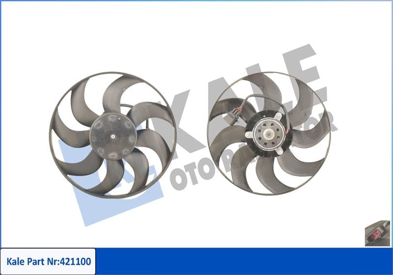 Fan Motoru Pervaneli Polo-Cordoba 02-09 İbiza IV-V-Fabia 99-08 1.2-1.4 16V-1.6 16V 300W-390mm Davlumbaz Yok
