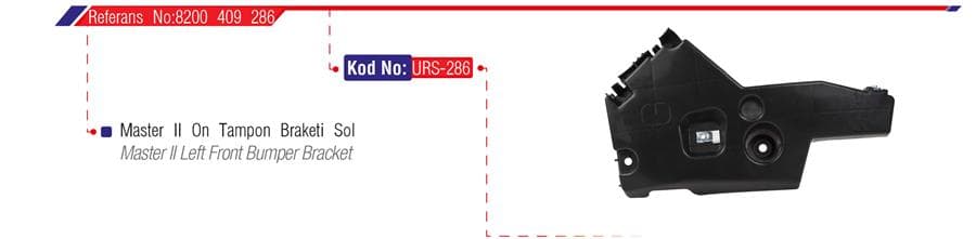 Ön Tampon Bağlantı Braketi Sol Master II 04-10