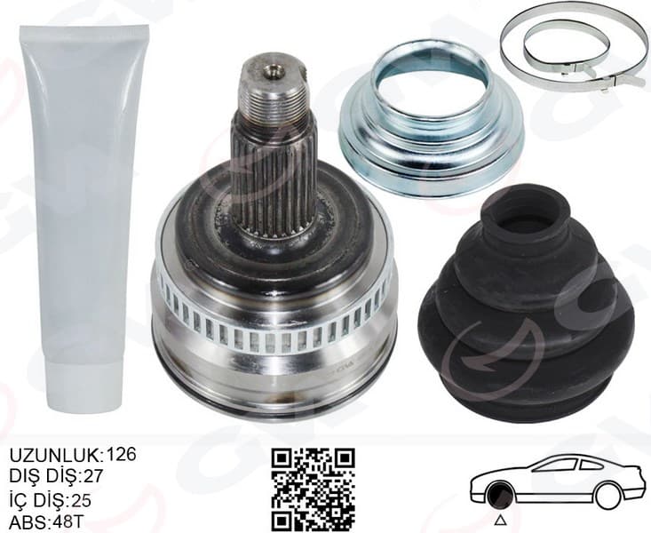 Aks Kafası Diş Sağ/sol BMW E81 E87 E90 E91 E92 Z4 E89 126MM