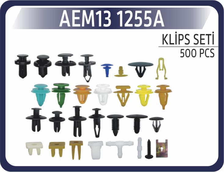 Klips Set Karişik 500 Adet