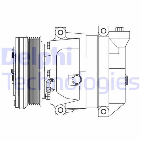 Klima Kompresörü Chevrolet Aveo 1.2 08> Kalos 1.2 05> 106mm
