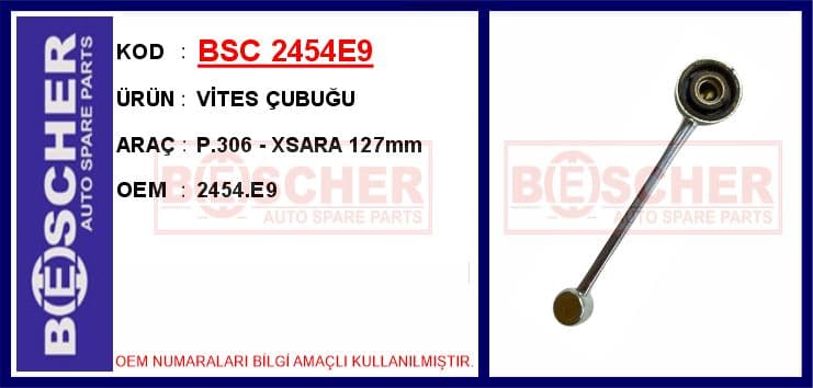 Vites Çubuğu P.306 - Xsara 127mm