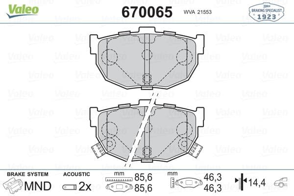 Arka Fren Balata Hyundai Elantra 1.6L G4ED 01-06 / Coupe 1.6L 96-02 / Kia Cerato 1.6L G4ED 04-> 1.5L D4FA CRDi 04-06 1.6L D4FB 07-10 2.0L D4EA Dizel 04-06