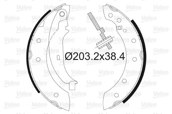 Arka Fren Balatası Pabuç Peugeot P106 96>04 P206 98>12 P306 93>02 Citroen Saxo 96>04 Xsara 97>05 Z X 92>98 Renault Clio II-Symbol-Thalia-LGN-TWNG-Logan 04>SANDERO 08>