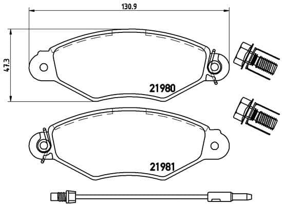 Ön Fren Balatası Renault Kangoo 97> Clio Symbol I 98> Citro N Xsara 97>02 Peugeot 306 96>01