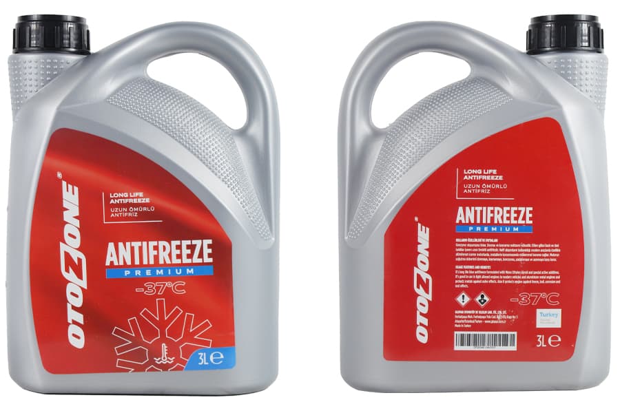Antifriz 3 LT -37 C Kırmızı Long Life Koli 6 Ad Organik