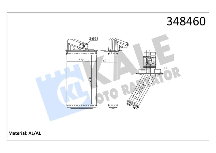 Kalorifer Radyatörü Laguna I 1.8I-1.9 dCi-2.0I 94->