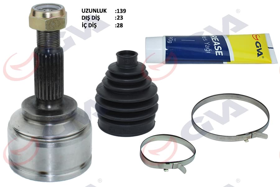 Aks Kafası Diş Ön Clio III HB 1.2 16V 05-12 23x28x49 138mm