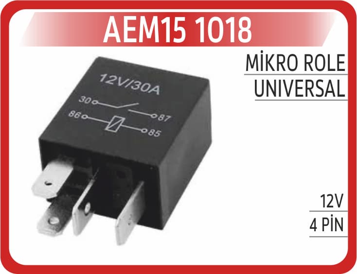Mikro Role 12V 4PİN