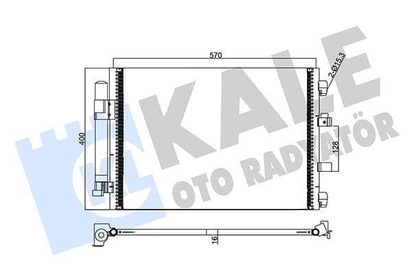 Klima Radyatörü Kondanser Focus III 1.0 Ecoboost -1.6TDCI 11 > Grand C-Max 11> 591 377 16