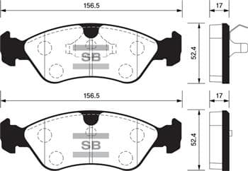 Ön Balata Astra F 91-98 Calibra-Omega-Vectra A 1.8-2.0 88-95 GDB891-GDB1300-GDB3116