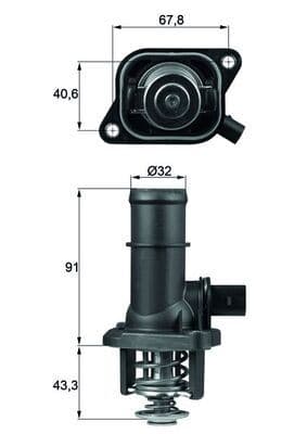 Termostat Komple A3-Cordoba-İbiza III-Octavia-Bora-Golf IV-Polo-1.6 105C