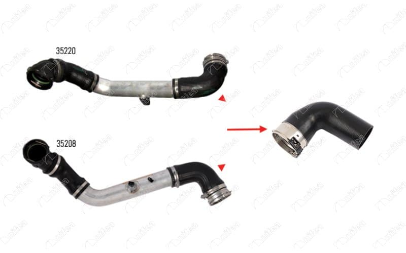 Turbosarj Hortumu Sol BMW M57 E60 E61 Alt