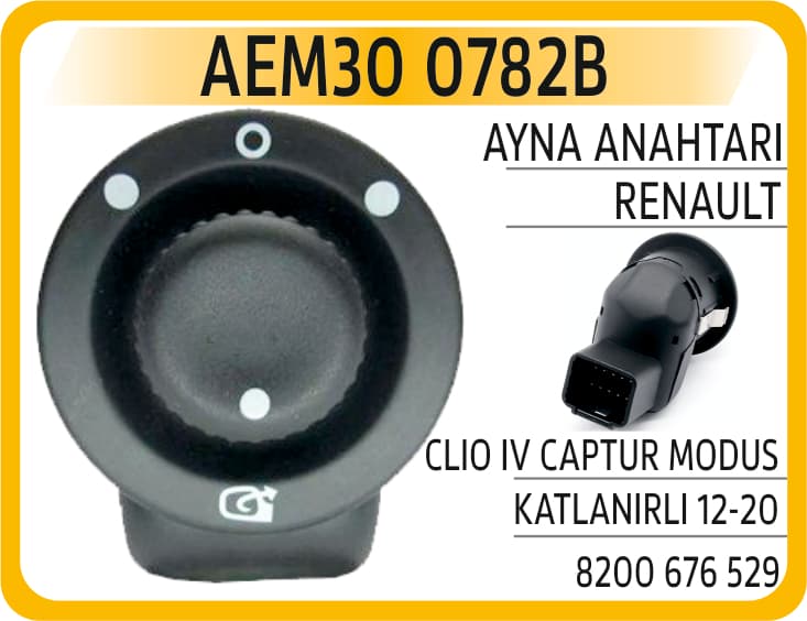 Ayna Anahtarı Renault Clio IV Captur Modus Katlani