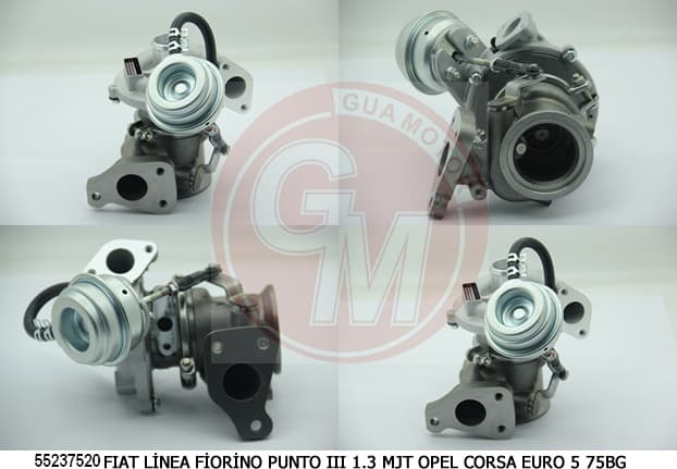 Turbo Şarj Fiat Fiorino 07> Linea 09> Punto 09> Grande Punto 05>11 1.3D MTJ E5 Opel Corsa 1.3 Cdti A13DTC Psa Bipper-Nemo 1.3HDI 10 > EURO5