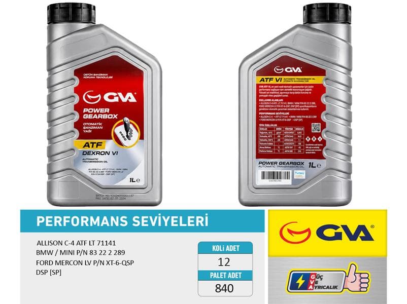 Otomatik Şanzıman Yağı Atf Dexron VI Kırmızı 1 LT