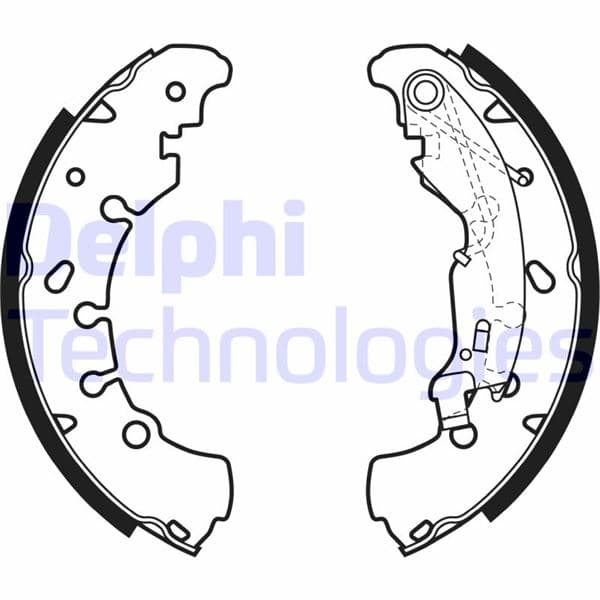 Arka Pabuç Balata Opel Corsa D 16> Adam 14>18 Peugeot Bipper 08> P605 90> Citroen Nemo 08> Fiat Fior İno 08> Panda 09>PUNTO 05> 203x38 GS8739