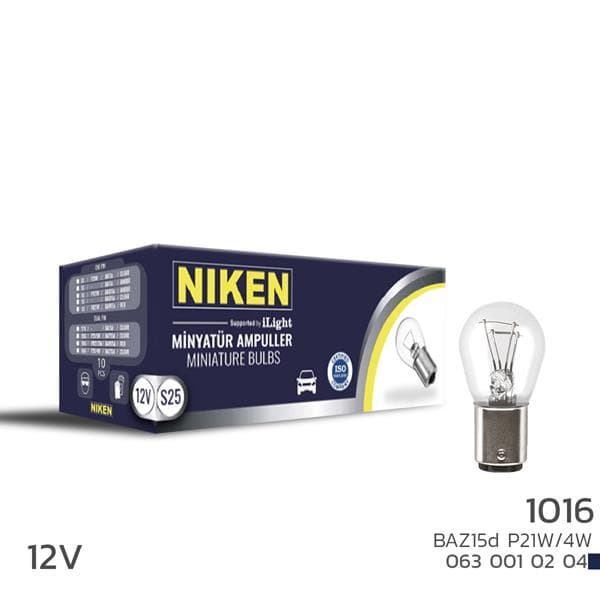 Niken 1016 Ampul Şaşi Yakin TIR.BAZ15d P21W/4W 10LU