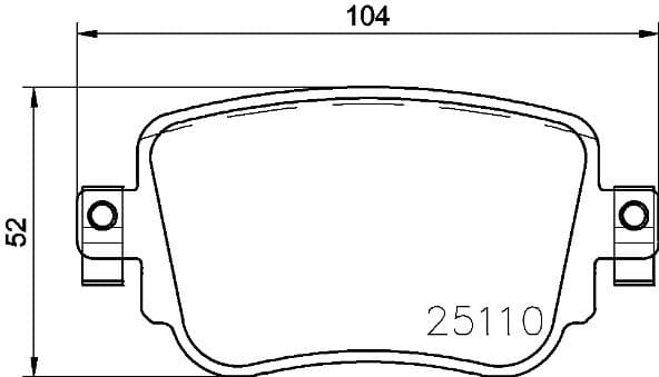 Arka Balata VW Caddy IV 2.0TDI 15 > Cuuf-DFSF 104.1x17.2x51.6