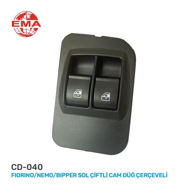 Cam Açma Düğmesi Anahtarı Sol Peugeot Bipper Citroen Nemo Fiat Fiorino 08> Çiftli-Çerçeveli
