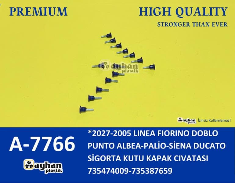 Sigorta Kutu Kapak Cıvatası Fiat Linea-Fiorino-Doblo-Punto-Albea-Palio-Siena-Ducato