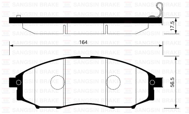 Ön Fren Balata Nissan Skystar 2.5L YD25DDTi D22 4x2 4x4 03-> / Pathfinder 3.2L QD32ETi R50 4x4 97-04