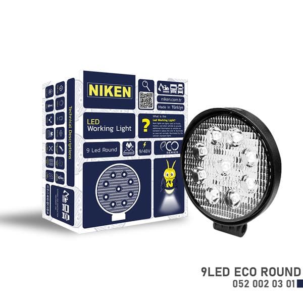 Çalışma Lambasi Eco 9 Ledli Yuvarlak