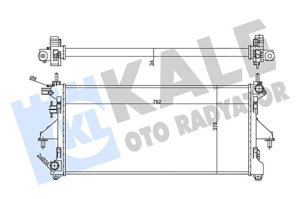 Su Radyatörü Fiat Ducato 2.3D 06 > MT Mekanik 782x378x34 3062308080
