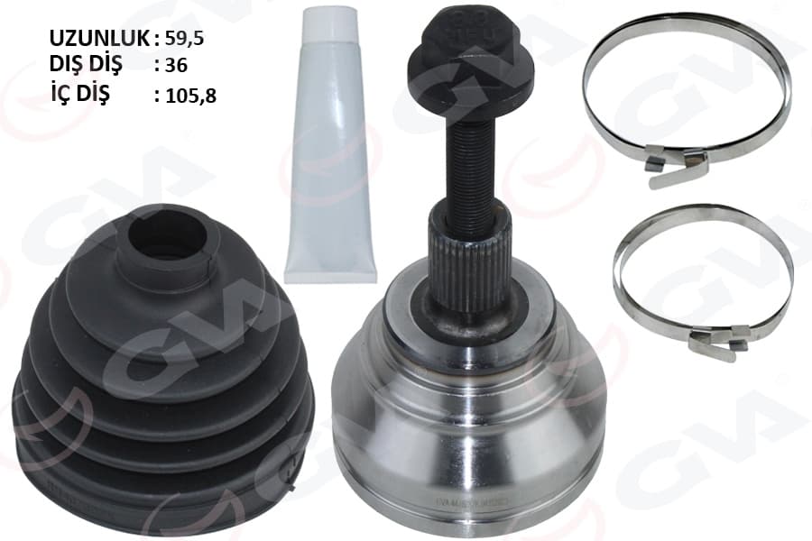 Aks Kafası Diş Passat-Caddy-GOLF5 1.9 TDI-2.0 TDI 05- BKP-BKD-BLS-BKC-Bxe 1.9 TDI-2.0 TDI