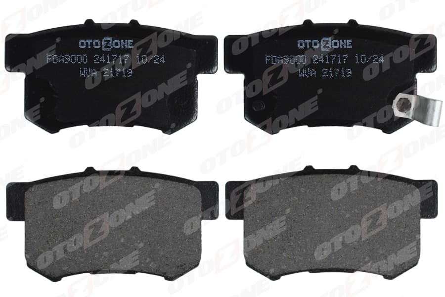 Arka Fren Balata Honda Civic 1.6L D16 Vtec VTi 01-05 / 1.4L 1.6L 96-01 / 1.6L R16A2 Vtec Sedan 06-> / Accord 2.0L F20 90-98 / Legend 3.2L 91-96 / Suzuki SX4 1.6L M16A RW416 05->