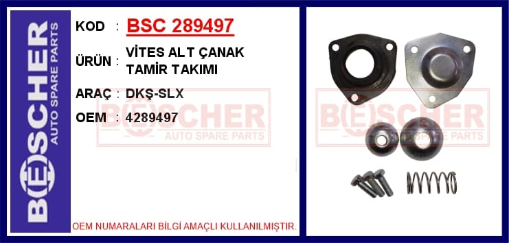 Vites Alt Çanak Tamir Takımı DKŞ-SLX
